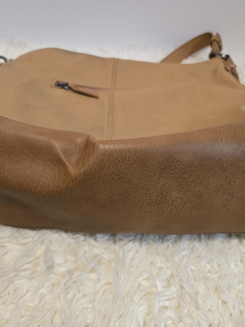 The Sak Leather Tassel Shoulder Bag in Tan - Picture 7 of 10